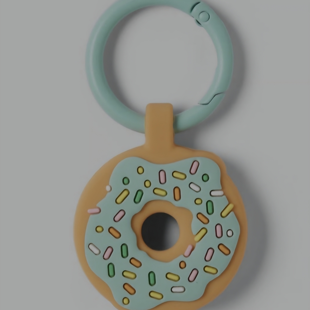 NEW Apple AirTag Keychain -Heyday Teal Donut Keychain‎ & Holder Bundle (3 Pack) - Picture 2 of 4